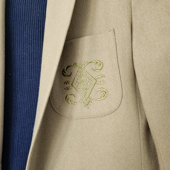 Moss color Wool Blazer - Picture 2 of 2